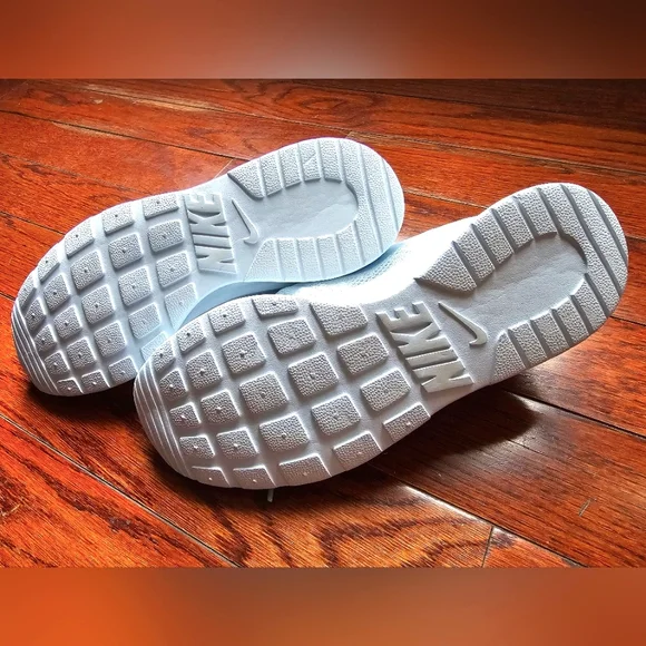 Sz 10 new Nike Tanjun baby blue floral lace mesh sneakers womens - Picture 9 of 11